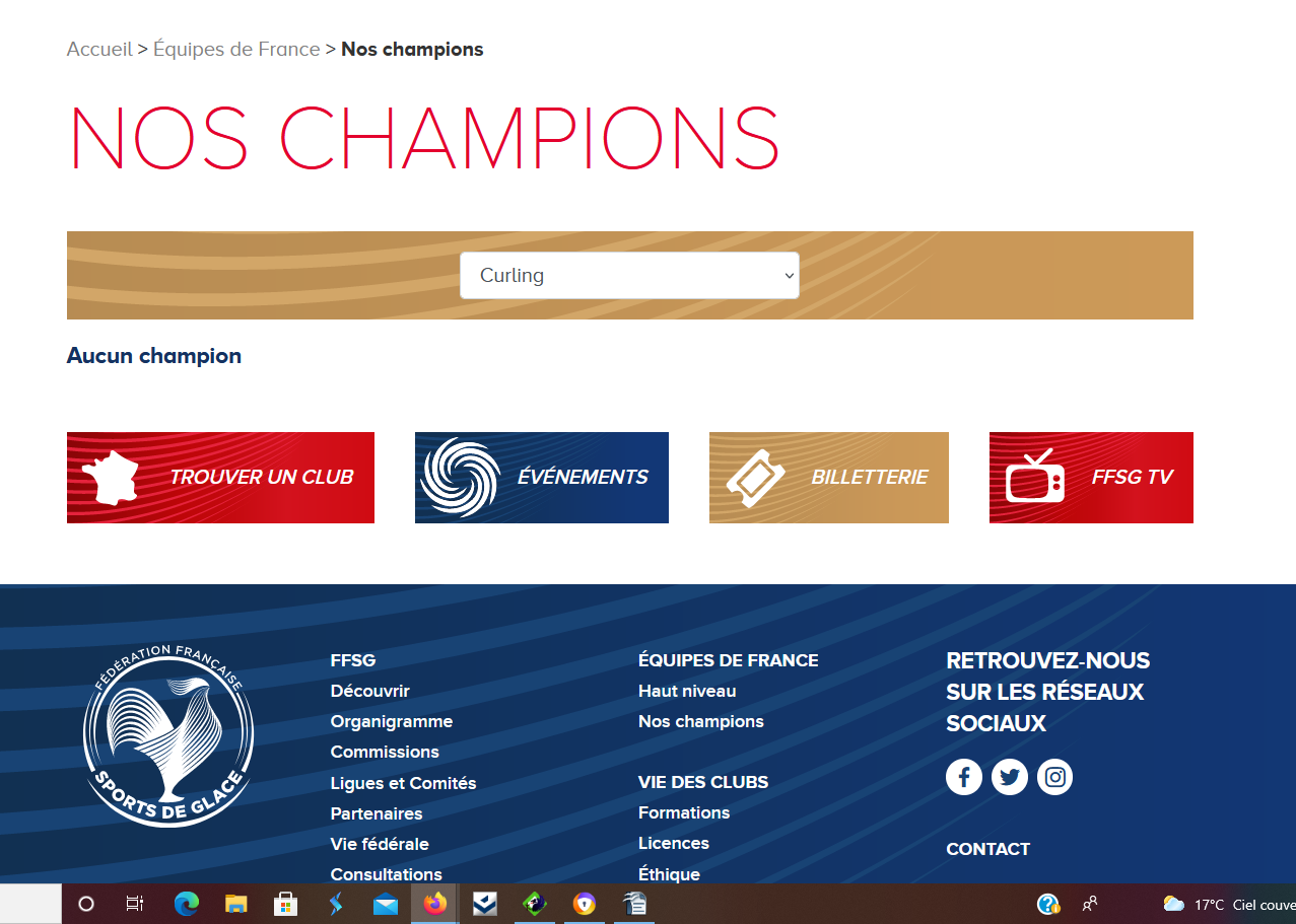 Champions français de curling