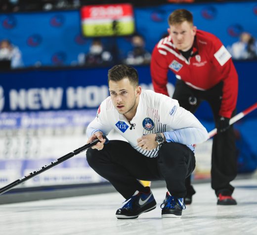 Le skip américain Korey Dropkin