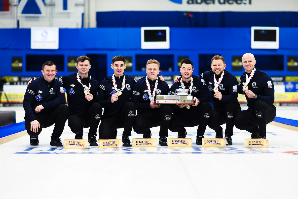 L'équipe écossaise gagnante