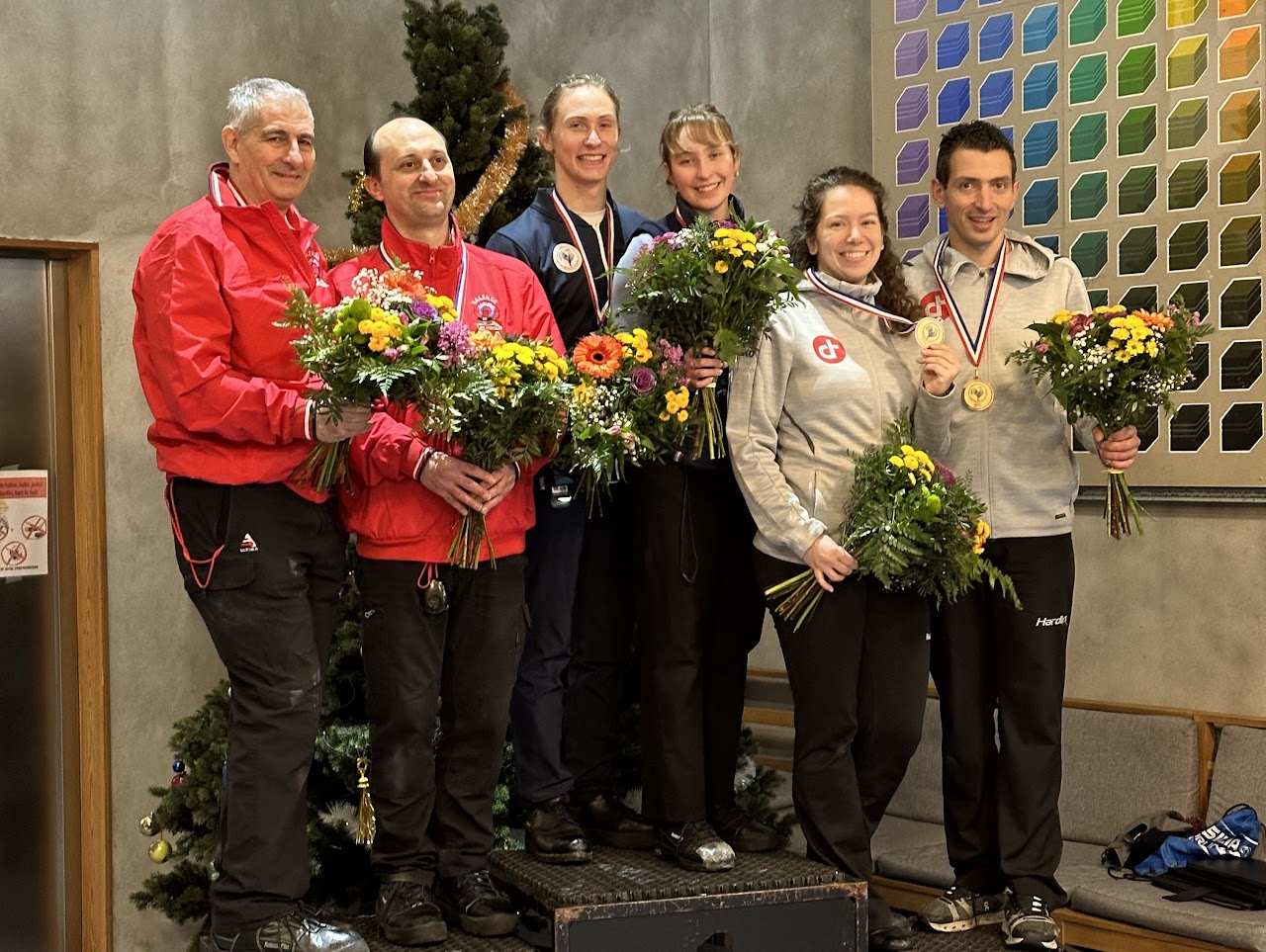 Podium élite curling